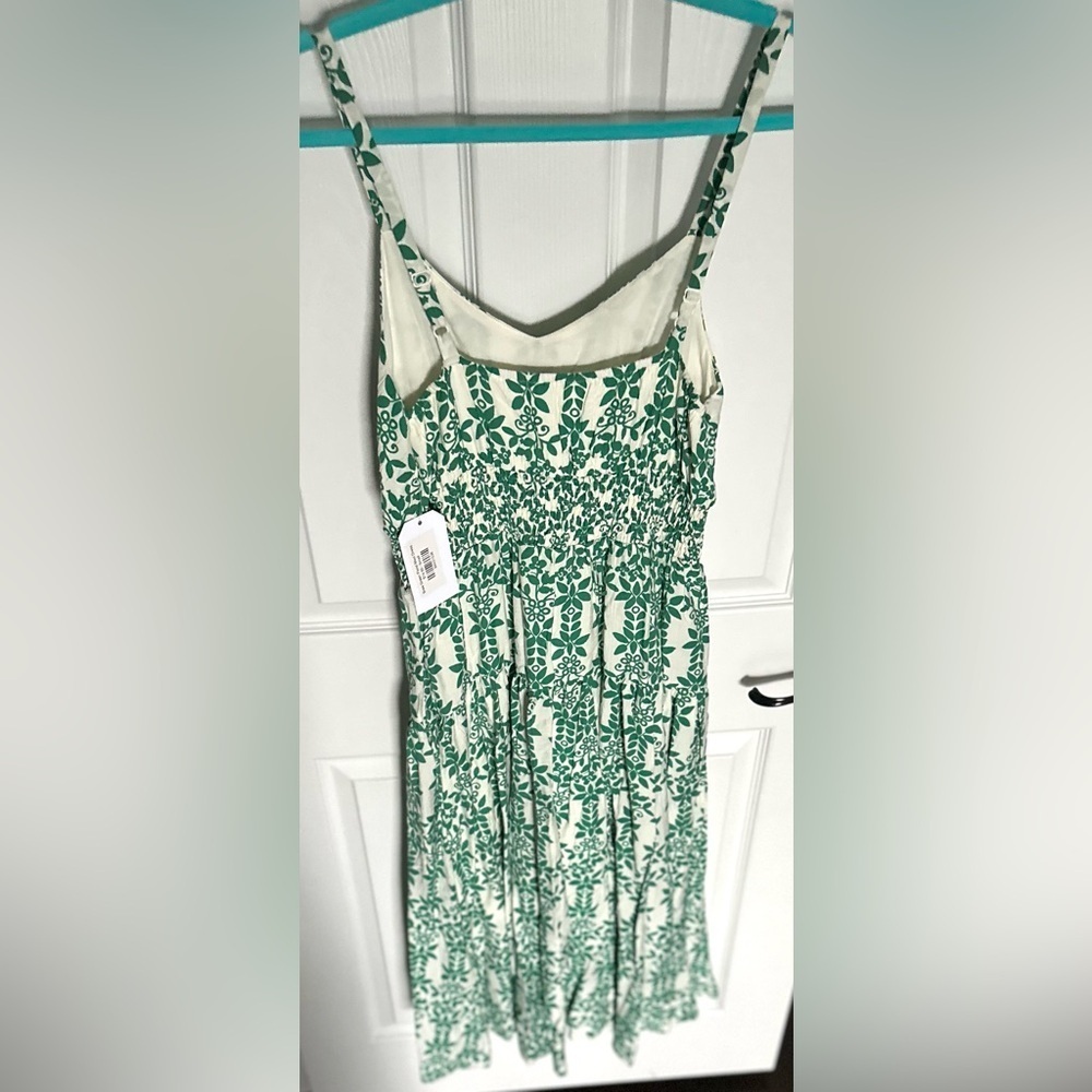 ‼️RARE‼️🎸LeiMarie🎸🔥NWT🔥Skies Are Blue MIDI Sundress in Kelly Green/White—S - Picture 10 of 16